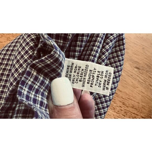 Ralph Lauren Purple Blend Plaid Mens Button Down Size M - Picture 10 of 10